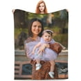 thumbnail image 1 of AISENIN Custom Picture Blanket Personalized Blanket with Photos Customized Blanket Flannel Throw Blankets for Adult Kids Birthday Christmas, 1 of 5