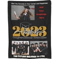 thumbnail image 1 of AISENIN Custom Picture Graduation Blanket for Class of 2024 Personalized Graduation Gifts for Friends Kids Customised Collage Throw Blanket with Photo Name Greeting Text, 1 of 5