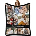 thumbnail image 1 of AISENIN Customized Photo Blankets 16 Photos Collage Gifts for Dad Mom Grandpa Friends Besties Birthday Christmas Wedding Gifts, 1 of 5