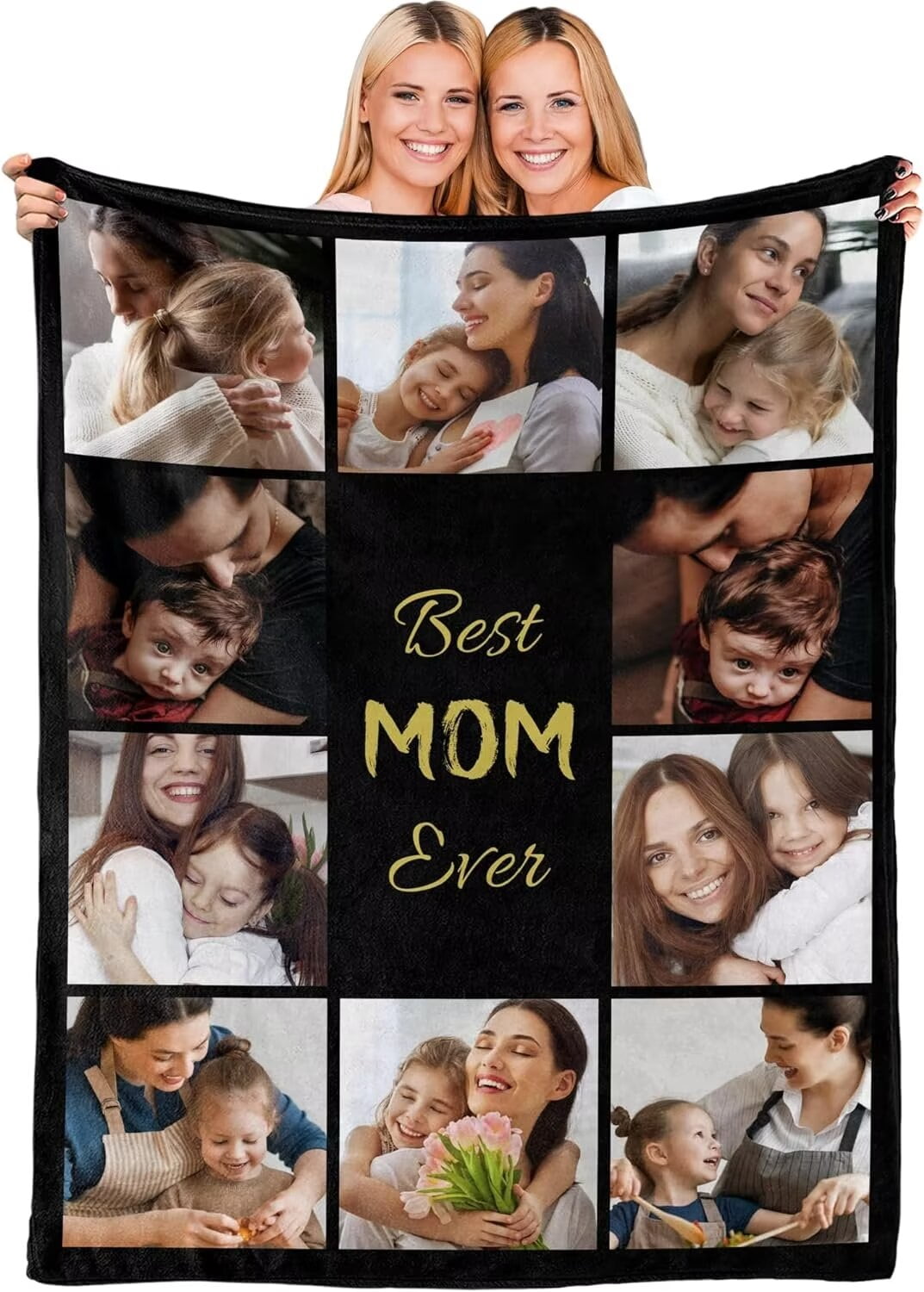 AISENIN Mothers Day Custom Gifts Personalized Blanket with Photo ...