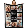 thumbnail image 1 of AISENIN Mothers Day Personalized Gifts for Mom from Daughter Son Custom Blanket Customized Throw Blankets with Photo Mother Gift for Wife from Husband, 1 of 5