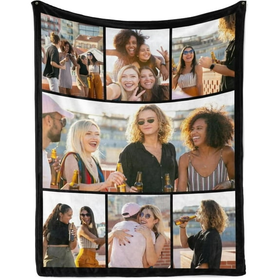 AISENIN New Design Custom Photo Blanket for Kids Adult Picture Personalized Blanket and Throw Flannel Customized Blanket
