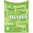 thumbnail image 1 of AISENIN Personalized Blanket and Throw Customized Name Blanket for Kids Adult Custom Blankets for Girls Boys Monogrammed Blankets Gifts for Women Men, 1 of 4