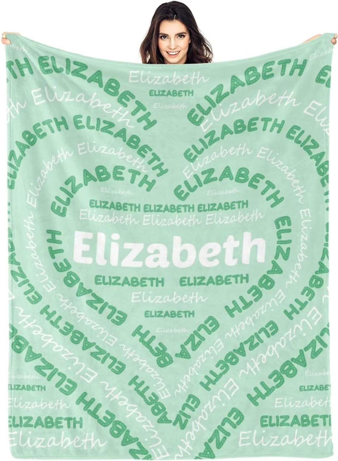 AISENIN Personalized Blankets for Kids Adults Customized Blankets with