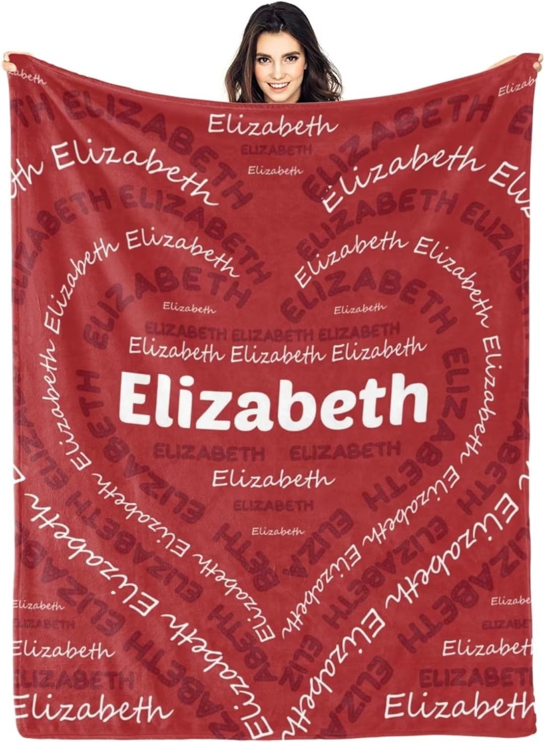 AISENIN Personalized Blankets for Kids Adults Customized Blankets with Name Monogrammed Blankets