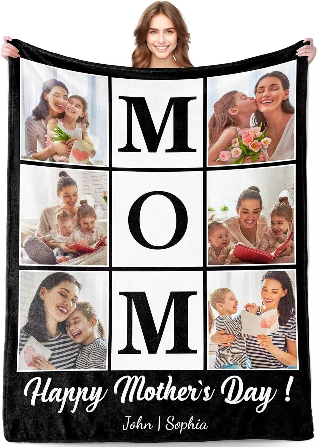 AISENIN Personalized Mothers Day Birthday Gifts for Mom Grandma Custom ...