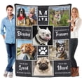 thumbnail image 1 of AISENIN Personalized Photo Collage for Dog Blanket Custom Blankets with Picture Text Personalized Photo Collage Blanket for Lovely Dog Puppy Lovers, 1 of 6