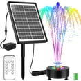 thumbnail image 1 of AISITIN 10W Solar Fountain with LED Colorful Lights & 3000mhA Battery, 2024 Upgraded Solar Bird Bath Fountain with Fixed Bracket, Remote Control Solar Water Fountain Pump for Bird Bath, Pools and Outd, 1 of 9