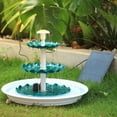AISITIN 3 Tiered Bird Bath with 3.5W Solar Pump, DIY Solar Fountain