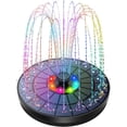 thumbnail image 1 of AISITIN 5.5W LED Solar Fountain Pump, 8 Colorful Lights, 7 Nozzles, for Garden, Pond, Bird Bath, 1 of 9
