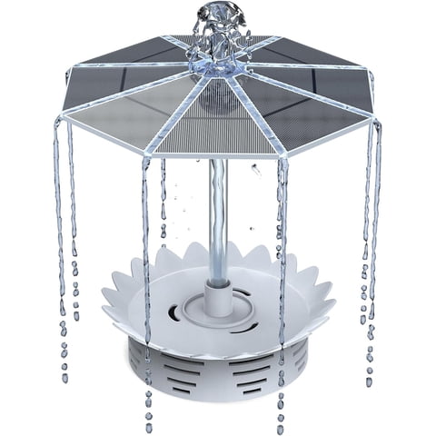 AISITIN DIY Solar Fountain Kit with Adjustable Spray Patterns, 3W