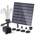 AISITIN Solar Powered Water Pump, Bird Bath Fountain, Submersible Kit