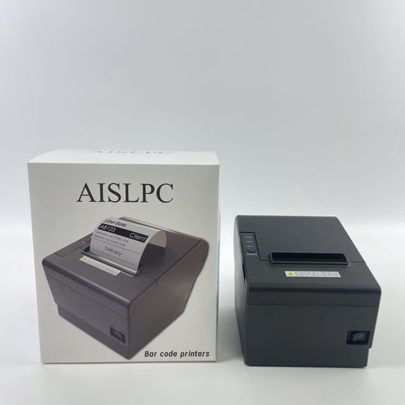 AISLPC Bar code printers,Thermal Receipt Printer PaperWidth 3 Cash Register Dual Bluetooth WiFi USB Support Food Delivery App Print Ticket Also