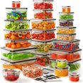 thumbnail image 1 of AISOON 40-Piece Food Storage Container Set with Lids, BPA-Free Leakproof Meal Prep Containers, Microwave, Freezer & Dishwasher Safe, 1 of 10