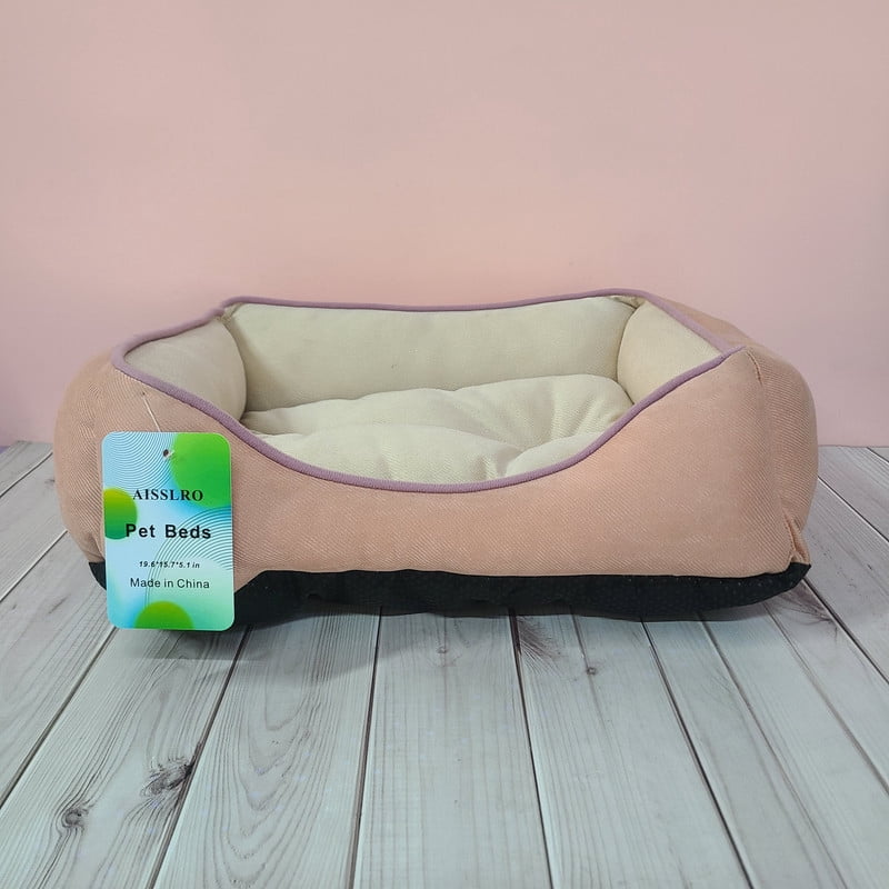 AISSLRO Pet furniture – Soft Comfortable Dog & Cat Bed with Supportive Cushion for Indoor Use