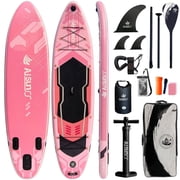 AISUNSS 11ft  Inflatable Stand Up Paddle Board, Complete SUP Accessories, Wide Non-Slip Deck Design for Adults & Teenagers
