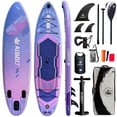 thumbnail image 1 of AISUNSS 11FT Inflatable Fishing Stand Up Paddle Board, 6'' Thick Deck, Complete Premium Full SUP Accessories Included, 1 of 6