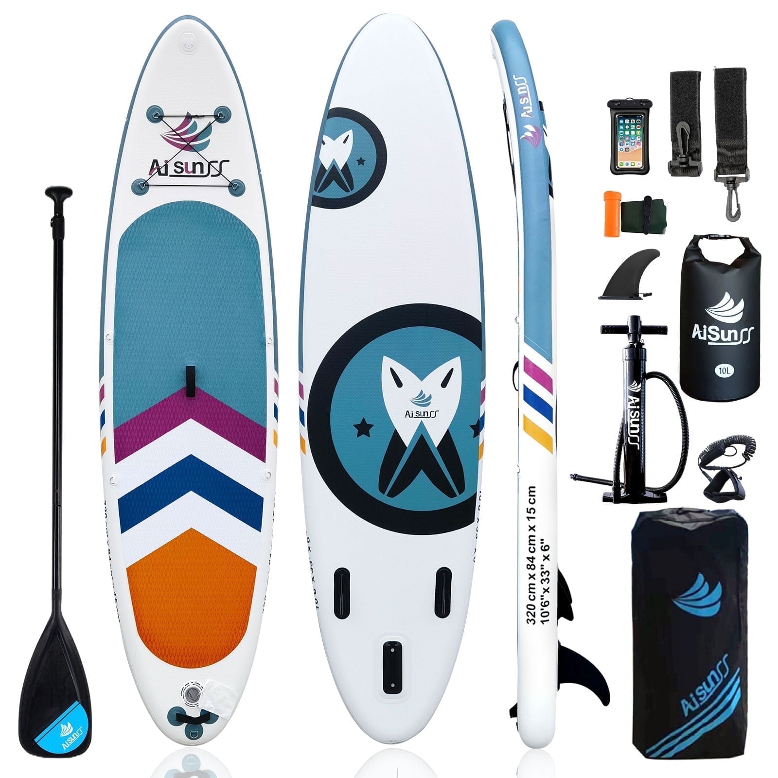 Inflatable Paddle Board Stand Up Paddle Board 6 in Thick