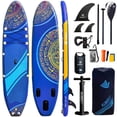 thumbnail image 1 of AISUNSS Inflatable Stand Up Paddle Board Wide SUP with Full Accessories,Anti-Slip EVA Deck, for Youth & Adults, 1 of 6