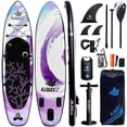 thumbnail image 1 of AISUNSS 11ft Inflatable Stand up Paddle Board, Wide SUP Board All-Around Fishing Paddle Board Full Kit for Youth & Adults, 1 of 6