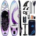 thumbnail image 1 of AISUNSS Inflatable Stand Up Paddle Board, 11ft Fishing Paddle Board with SUP Accessories, 1 of 6
