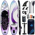thumbnail image 1 of AISUNSS Inflatable Stand Up Paddle Board, 11ft Fishing Paddle Board with SUP Accessories, 1 of 6