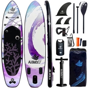 AISUNSS 11ft Inflatable Stand Up Paddle Board, All-Purpose SUP Board Complete Accessories Kit