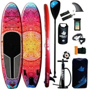 AISUNSS Paddle Board 10.6ft Inflatable Stand up Paddle Board with Full SUP Accessories
