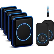 AISUO Wireless Caregiver Pager, Emergency Call Button for Elderly, 1000+ Feet Transmission Range, IP55 Waterproof Senior Alert Calling System for Patient and Disabled Home Care