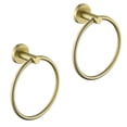 thumbnail image 1 of AITINKAN  Bathroom Towel Ring Towel Holder Set of 2 Gold Brushed, Goldtone Finish, 1 of 5