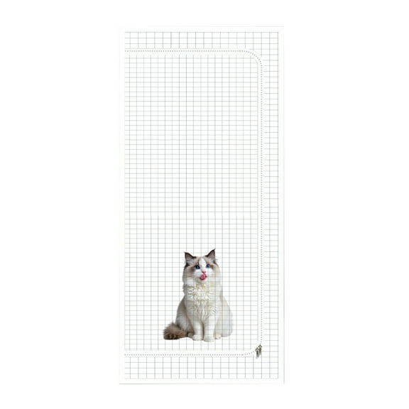 AITOCO Cat Proof Screen Door Anti-Cat Scratch Mesh Door Thickened Net with Zipper Closure for Home Entryway Garage Balcony Access Bedroom Living Room Patio fine