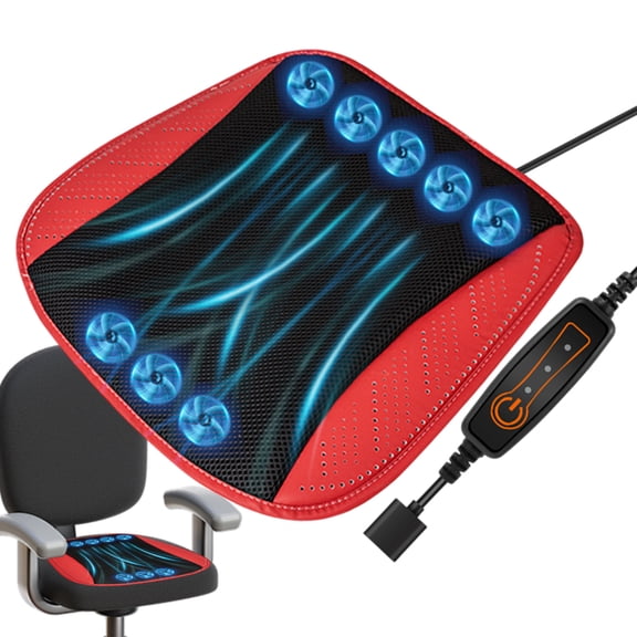 AITOCO Cooling Car Seat Cover Car Seat Cooler Pad with Fan Anti-Sweat Ventilated and Breathable 3 Adjustable Speed Cooling Automotive Accessories for Long Trips thrifty