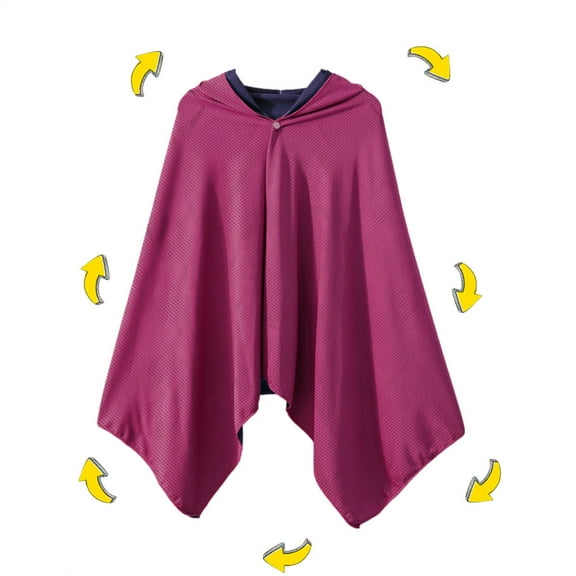 AITOCO Cooling Cloak Portable Quick Dry Lightweight Hooded Cloak Long Hoodies for Mountaineering Outdoor Sports Cooling Shawl Cape for Women and Men Sunscreen Clothing respectable