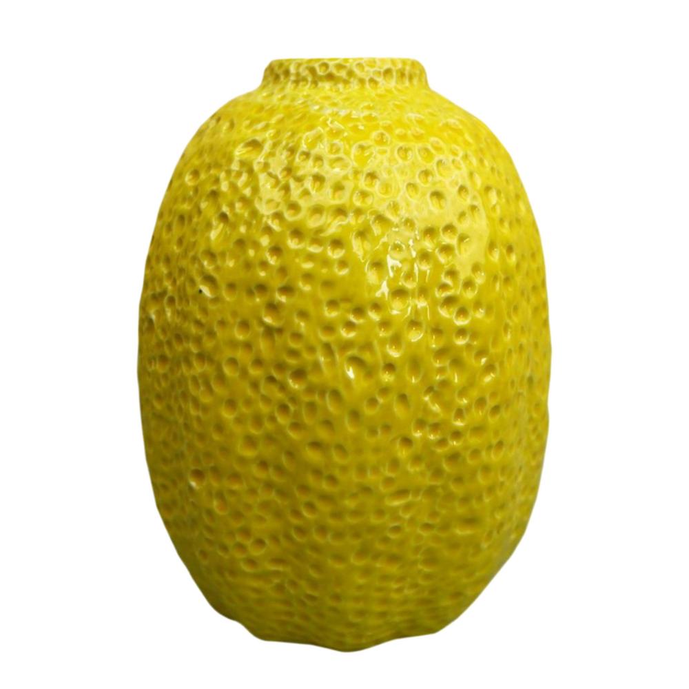 AITOCO Lemon Shaped Vase,Ceramic Fruit Flower Vase,Decorative Tabletop ...