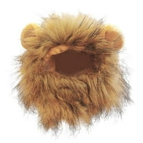 AITOCO Lion Mane for Dog Halloween Costumes for Cats Realistic Adjustable Headwear with Ear Funny Outfits Clothes for Rabbit Cosplay Halloween Pets excellent