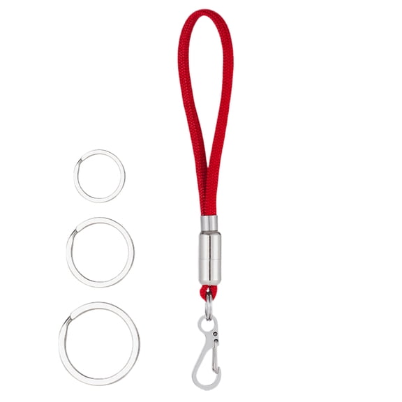 AITOCO Paracord Keychain Lanyard Paracord Clip Lanyard Heavy Duty Badge Holder Buckle Lock Clip Rope Hook 3 Key Rings For Outdoor Survival