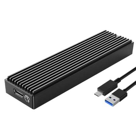 AITOCO Portable Hard Drive Case Hard Disk Box 5Gbps PC Data Transfer Backup Storage Accessory Box for Laptop Tablet Adults vividly