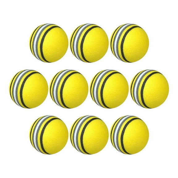 AITOCO Sponge Golf Ball 10X Lightweight Sponge Ball Sport Family Games Warm-up Gear for Indoor Backyard Course Driving Range Use reliable