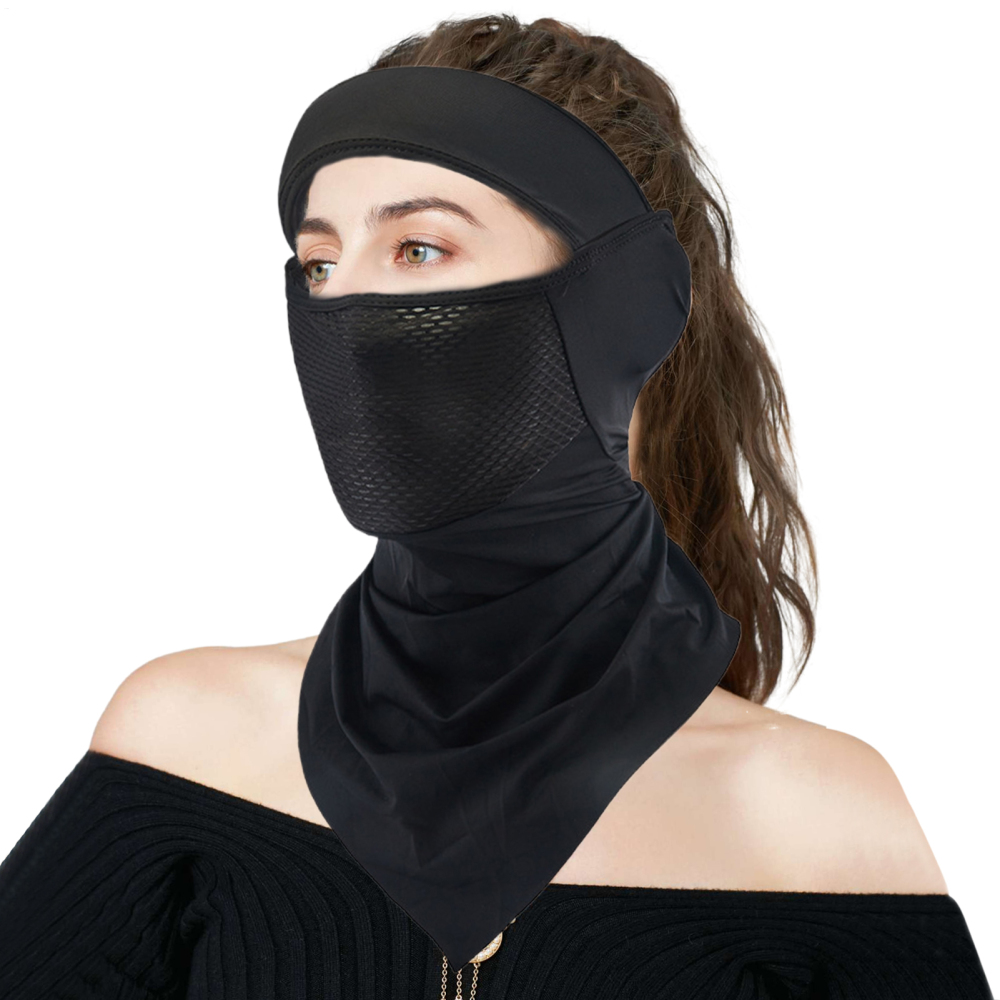 Sun Masque, Golf Masque,Protection Solaire Visage Respirant Masque Anti UV UPF 50 - Séchouc Rapide évasant Le Cou de la crème Solaire pour Le Sport