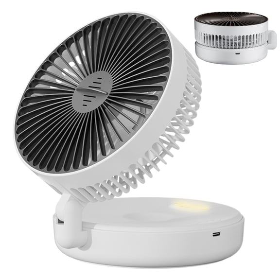 AITOCO Tabletop Air Circulator Fan Quiet Desk Fan with Aromatherapy Box 5 Speeds Rechargeable Foldable Blower with Timer And Night Light For Dorm Kitchen Living Room brilliant