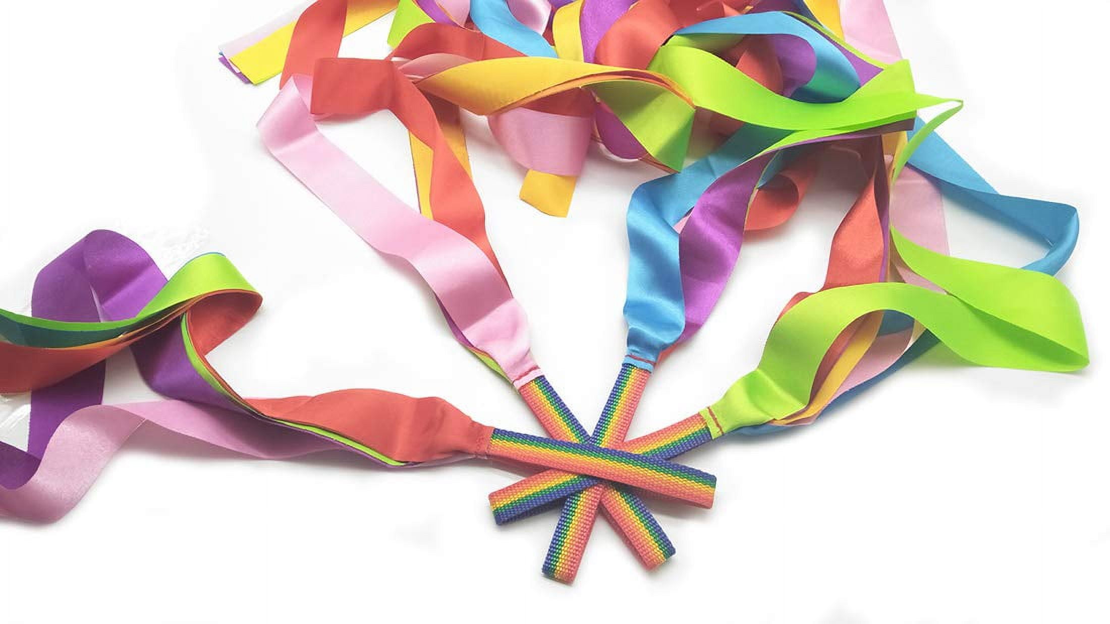 Dance Ribbons Ceqiny 2pcs With Wand 2 Meters Rhythmic Gymnastic Ribbon ...