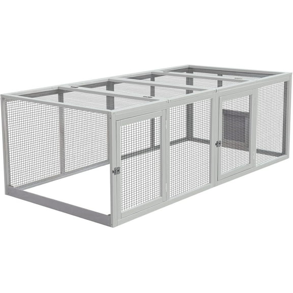 AIVITUVIN Chicken Coop Run Extension 20.73 ft² Large Chicken Pen Rabbit Enclosure Duck House