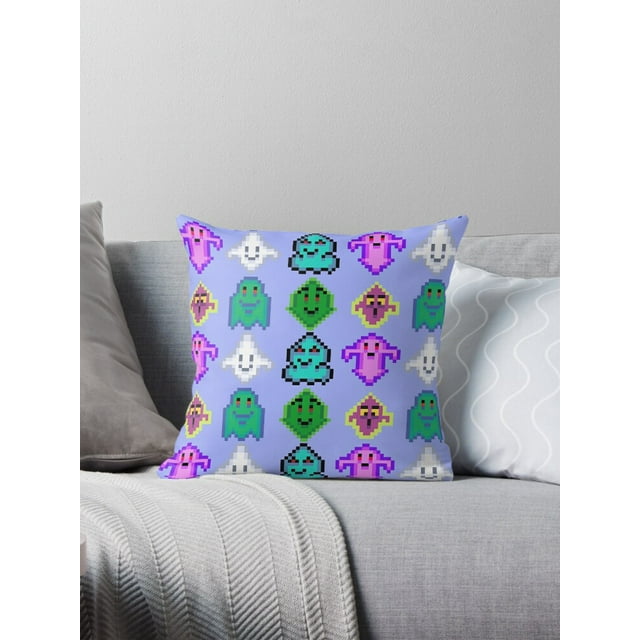 AIVO Pixel_Art/16x16/Ghosts Throw Pillow Covers Cases Cushion Cover ...