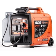 AIVOLT 4300W Ultra-Quiet Dual Fuel Inverter Generator with Wheel Kit, 3-Way Remote/Electric/Recoil Start, Auto-Switch, for RV Camping & Home Backup
