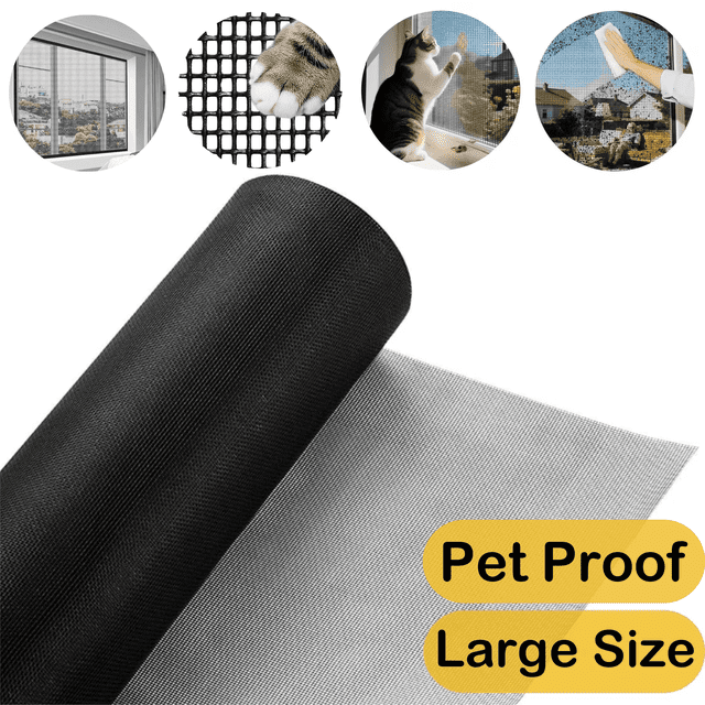 AIWFL 304 Stainless Steel Window Screen Mesh, 40 in x 100 ft Window ...