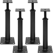 AIWFL 4-Piece Adjustable House Jacks for Leveling, 11.6" - 16.1" Height Range, 8800 lbs Capacity, Black