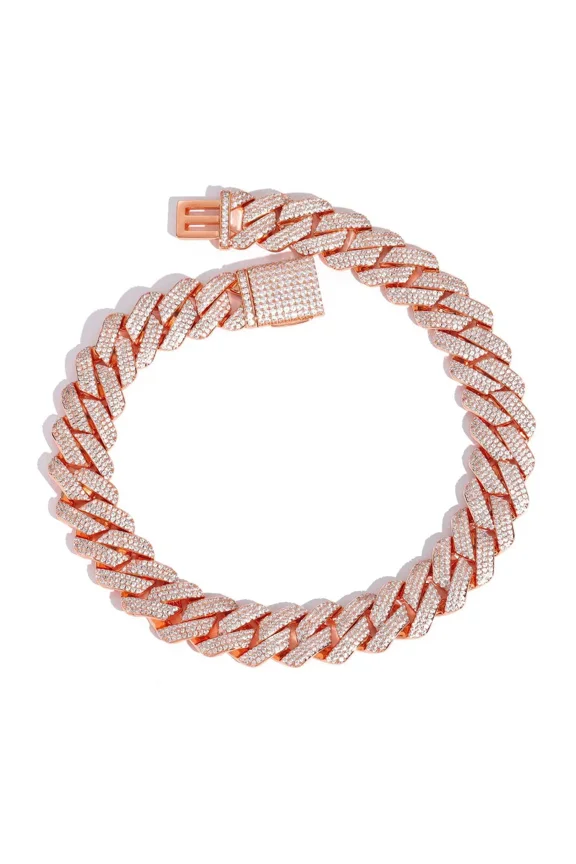 20MM Cuban Link Chain for Men Iced Out Miami Cuban Necklace Real Gold Plated 5A+ Zicron Iced Out Chain Gold/Silver Bling Diamond Luxury Hip Hop Jewelry Gifts for Women Men