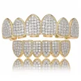 thumbnail image 1 of AIXZETHY Grillz Grills for Your Teeth Simulated Diamond Teeth Grillz with Extra Molding Bars Hip Hop Iced Out Cubic Zirconia Teeth Grillz for Men Women, 1 of 5