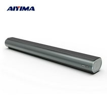 AIYIMA S04 Small Sound Bar for TV, Soundbar with Bluetooth 5.0/HDMI/Optical/USB/AUX/Coax Connection, 80W 27 Inch Soundbars for Home Theater