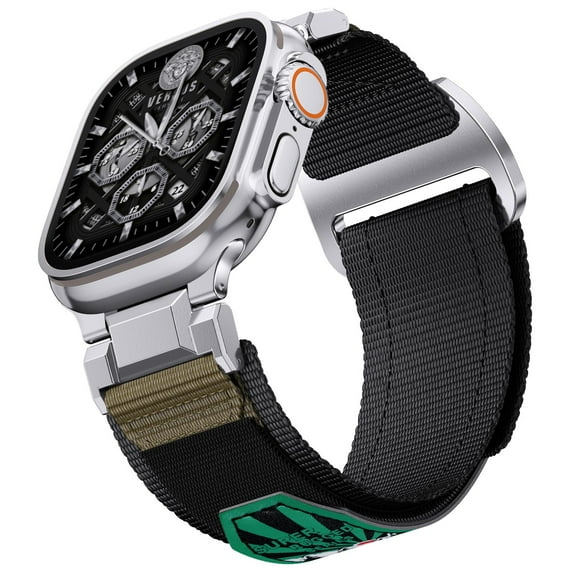 AIYOCK Compatible with Apple Watch Ultra/Ultra 2 Bands 49mm 46mm 45mm 44mm for Men Women, Adjustable Breathable Nylon Sports Bands for iWatch Series 10/9/8/7/6/5/4/3/SE